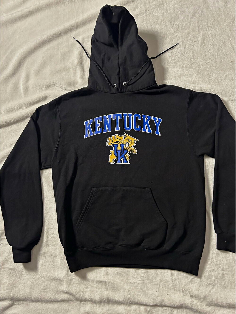 Champion Kentucky Wildcats Pullover Hoodie Sweatshirt Black Size M